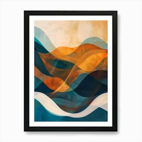 Abstract Wave Painting 5 Art Print