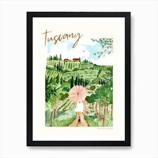 Tuscany by Sabina Fenn Art Print