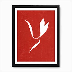 Matisse Linocut Red Art Print