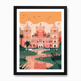 Lucknow India Travel Illustration 1 Art Print