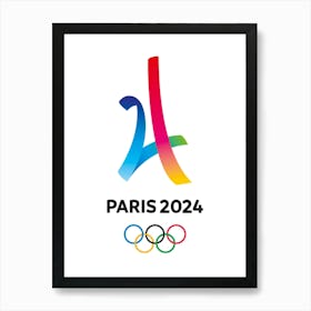 Paris 2024 Olympics logo is a sophisticated and distinctive work of art. Decorate the place as you wish.9 Art Print