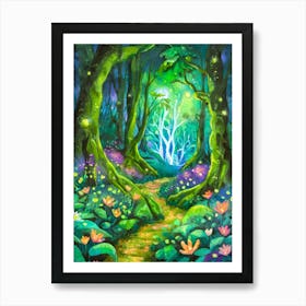 Fairy Forest Path Art Print