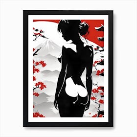 Japanese Nude Art Art Print