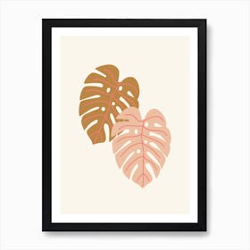 Monstera Leaves Art Print