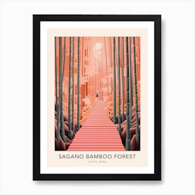 The Sagano Bamboo Forest Kyoto Japan 2 Travel Poster Art Print