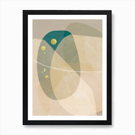 River Rocks Abstract Art Print