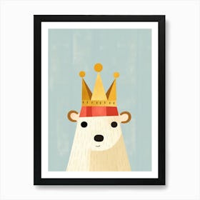 Little Capybara 1 Wearing A Crown Art Print