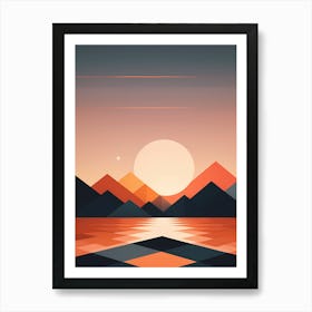 Abstract Mountain Landscape 12 Art Print