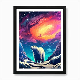 Polar Bear In The Sky Art Print