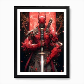 Demon Samurai Art Print