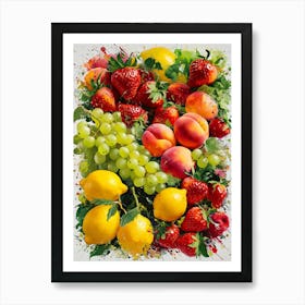 Fresh Fruit Art Print