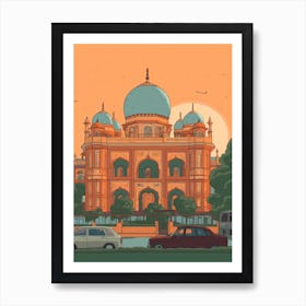 Delhi India Travel Illustration 2 Art Print