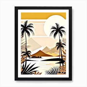 Palm Trees In The Sun 5 Art Print