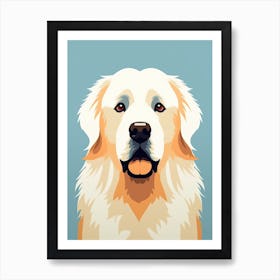 Golden Retriever, Minimalism Art Print