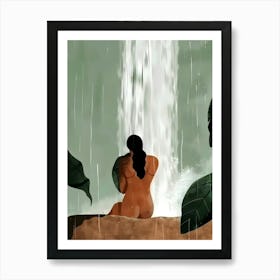 Hawaiian Waterfall Art Print