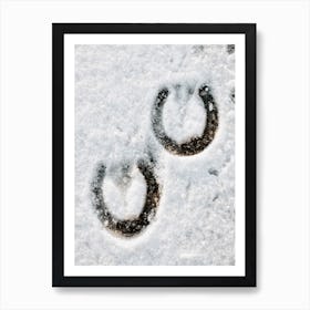 Horseshoe Prints Art Print