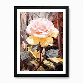 Rose 2 Flower Painting Art Print