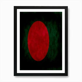 Bangladesh Flag Texture Art Print