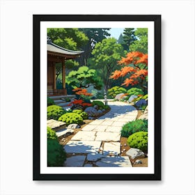 Japanese Garden 3 Art Print