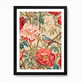 Wallpaper Floral Pattern 1 Art Print