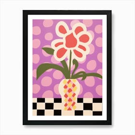 Orchids Flower Vase 8 Art Print