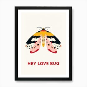 Hey Love Bug Poster 9 Art Print