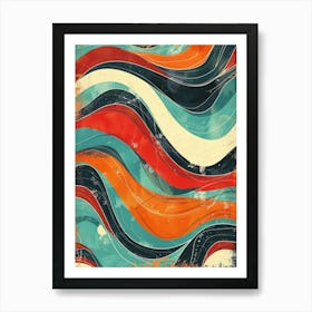 Abstract Wave Canvas Print 3 Art Print