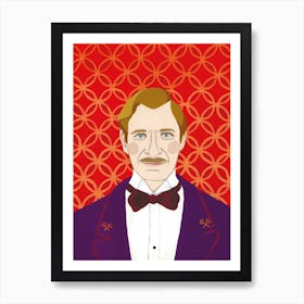 Grand Budapest Hotel Mr Gustav Art Print