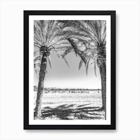 Ibiza Palm Trees On The Beach Art Print