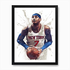 Carmelo Anthony New York Knicks 1 Art Print