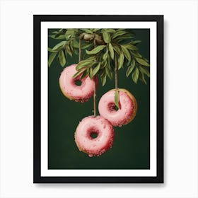 Donuts On A Branch 4 Art Print