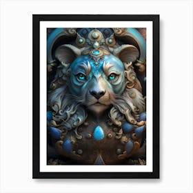Lion god Art Print