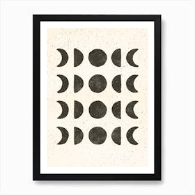 Moon Phases Art Print