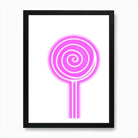 Neon Lollipop Art Print