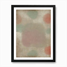 Abstract Polka Dot Background Art Print