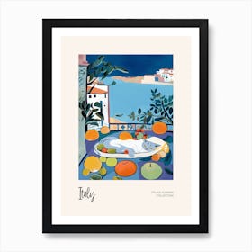 Cat In The Italy 3 Italian Summer Collection Art Print