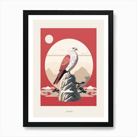 Minimalist Osprey 2 Bird Poster Art Print