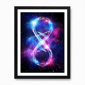 Infinity Symbol In Space Art Print