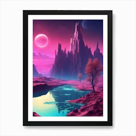 Pink Planet Art Print