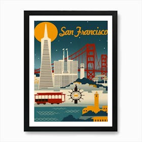 San Francisco Skyline Art Print