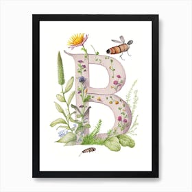 B  Letter, Alphabet Quentin Blake Illustration 1 Art Print