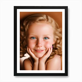 Model Portrait Of A Young Woman ~ Reimagined 24 Art Print