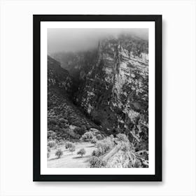 Black And White Nature In Calabria Art Print