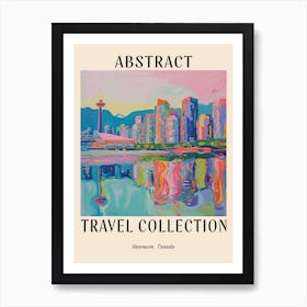 Abstract Travel Collection Poster Vancouver Canada 4 Art Print