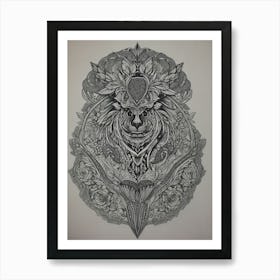 Lion Of The Forest Art Print