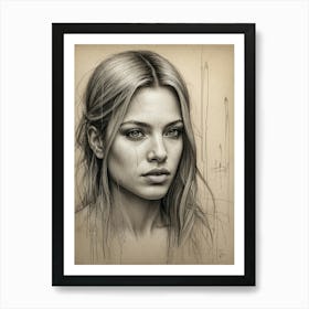 Beautiful Woman Art Print