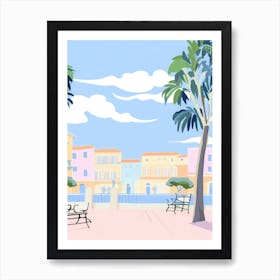 Viareggio, Italy Colourful View 1 Art Print