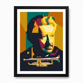 Claude Gordon jazz trumpeter Pop art Art Print