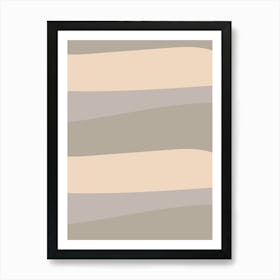 Beige Stripes Art Print