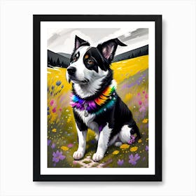 Rainbow Dog 6 Art Print